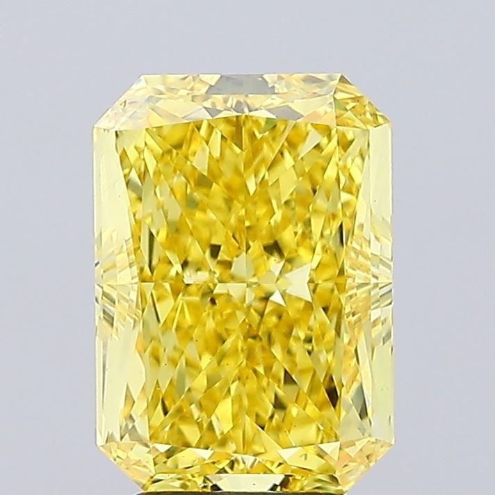 Loose Diamond - RADIANT 4.51ct Fancy Vivid Yellow VS2: Loose Diamond - RADIANT 4.51ct Fancy Vivid Yellow VS2 Source: This is a real non-mined Diamond that has been grown in a lab Shape: RADIANT Carats: 4.51 Color: Fancy Vivid Yellow Certification: IGI Vid
