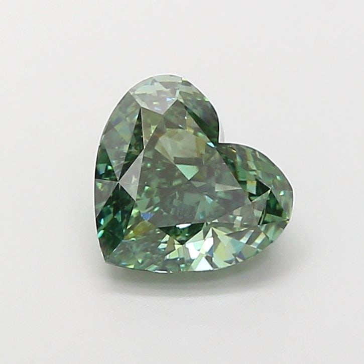 Loose Diamond - HEART 2.21ct Fancy Vivid Green VS2: Loose Diamond - HEART 2.21ct Fancy Vivid Green VS2 Source: This is a real non-mined Diamond that has been grown in a lab Shape: HEART Carats: 2.21 Color: Fancy Vivid Green Certification: IGI The Diamo