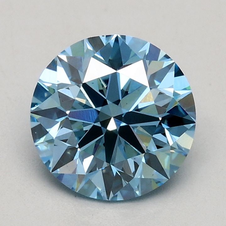 Loose Diamond - ROUND 1.01ct Fancy Intense Blue VS1: Loose Diamond - ROUND 1.01ct Fancy Intense Blue VS1 Source: This is a real non-mined Diamond that has been grown in a lab Shape: ROUND Carats: 1.01 Color: Fancy Intense Blue Certification: IGI Video:
