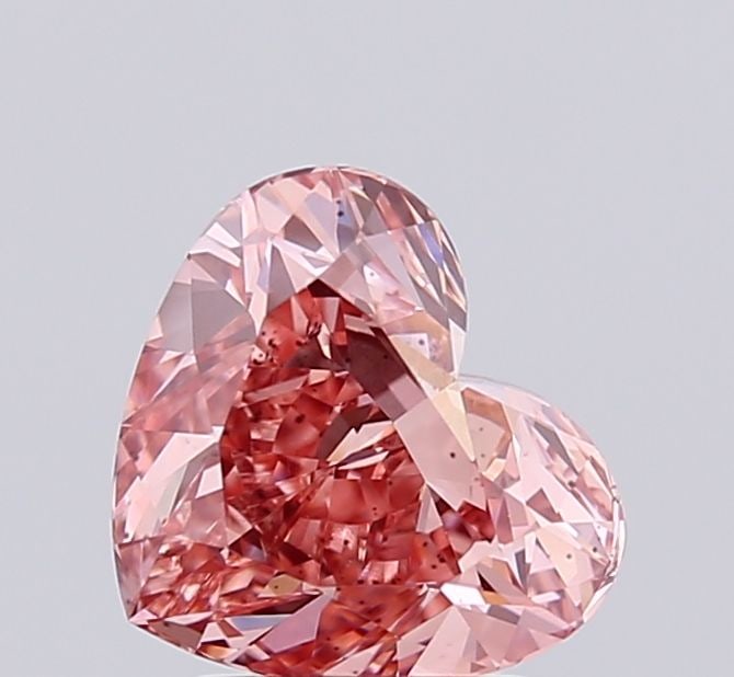Loose Diamond - HEART 2.13ct Fancy Vivid Pink VS2: Loose Diamond - HEART 2.13ct Fancy Vivid Pink VS2 Source: This is a real non-mined Diamond that has been grown in a lab Shape: HEART Carats: 2.13 Color: Fancy Vivid Pink Certification: IGI Video: