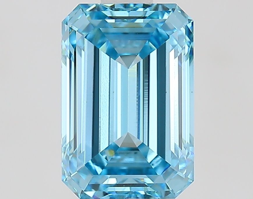 Loose Diamond - EMERALD 1.7ct Fancy Vivid Blue VS1: Loose Diamond - EMERALD 1.7ct Fancy Vivid Blue VS1 Source: This is a real non-mined Diamond that has been grown in a lab Shape: EMERALD Carats: 1.7 Color: Fancy Vivid Blue Certification: IGI Video: