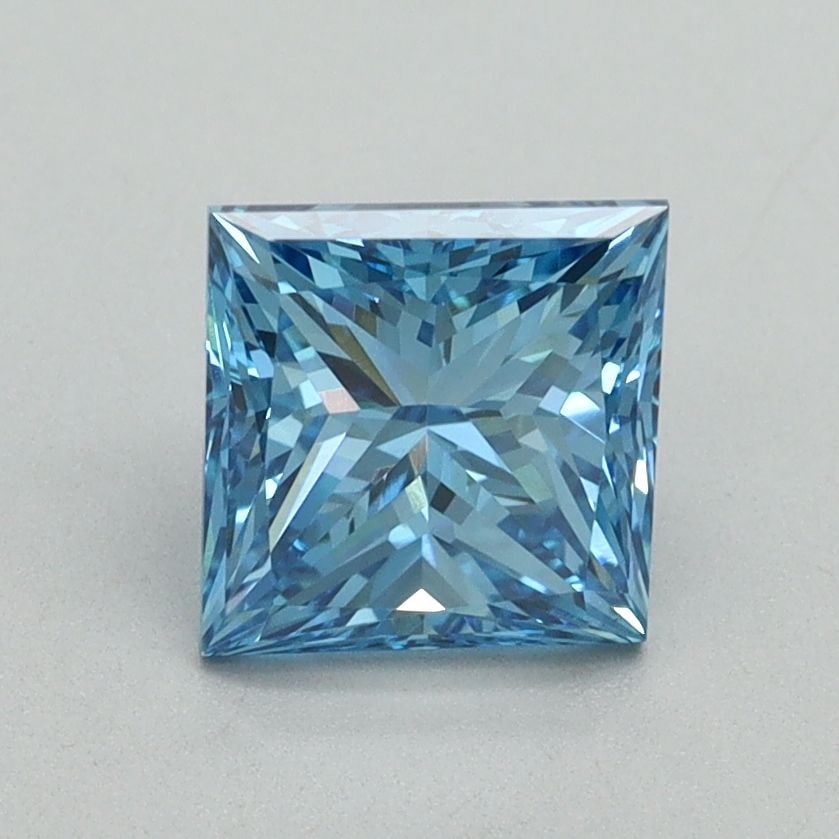 Loose Diamond - PRINCESS 1.5ct Fancy Vivid Blue VS1: Loose Diamond - PRINCESS 1.5ct Fancy Vivid Blue VS1 Source: This is a real non-mined Diamond that has been grown in a lab Shape: PRINCESS Carats: 1.5 Color: Fancy Vivid Blue Certification: IGI Video:
