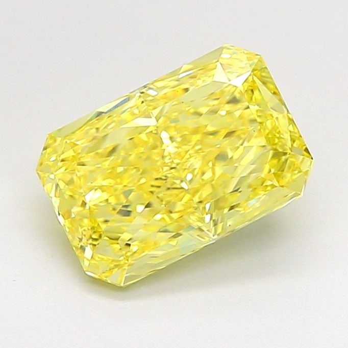Loose Diamond - RADIANT 1.75ct Fancy Vivid Yellow VS1: Loose Diamond - RADIANT 1.75ct Fancy Vivid Yellow VS1 Source: This is a real non-mined Diamond that has been grown in a lab Shape: RADIANT Carats: 1.75 Color: Fancy Vivid Yellow Certification: IGI Vid