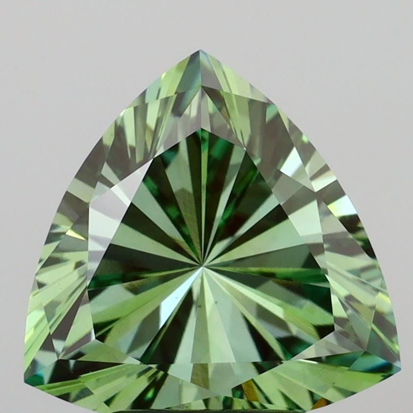 Loose Diamond - TRIANGULAR 2.72ct Fancy Vivid Green VS1 (1 of 1)