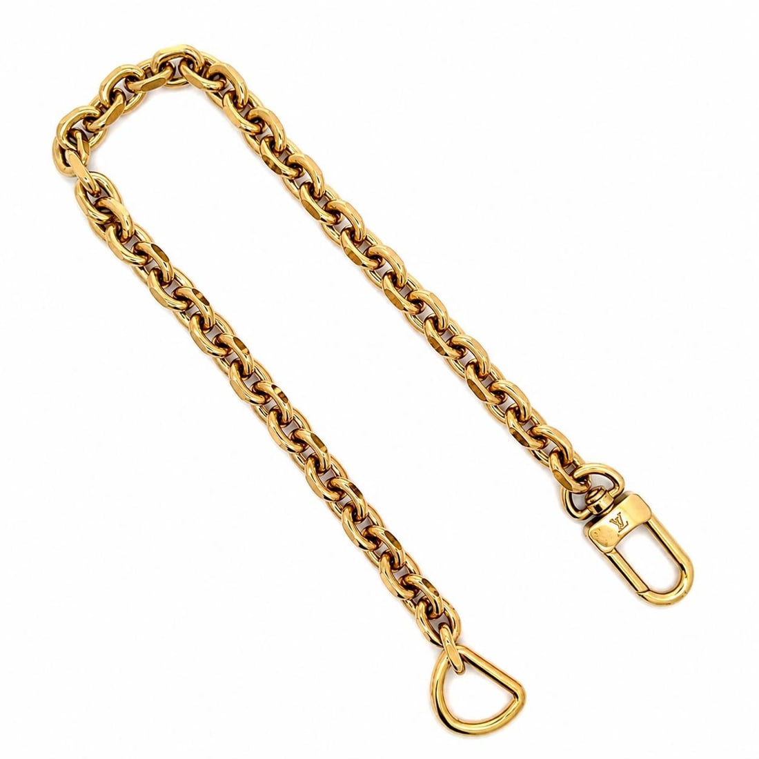 Louis Vuitton mini purse chain strap yellow gold plated copper 13 in (1 of 3)