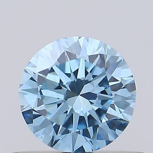 Loose Diamond - ROUND 0.4ct Fancy Vivid Blue VS1: Loose Diamond - ROUND 0.4ct Fancy Vivid Blue VS1 Source: This is a real non-mined Diamond that has been grown in a lab Shape: ROUND Carats: 0.4 Color: Fancy Vivid Blue Certification: IGI Video: Video