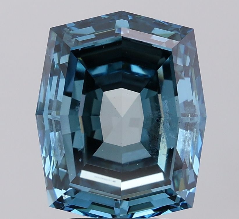 Loose Diamond - OCTAGONAL 5.14ct Fancy Vivid Greenish Blue VS2: Loose Diamond - OCTAGONAL 5.14ct Fancy Vivid Greenish Blue VS2 Source: This is a real non-mined Diamond that has been grown in a lab Shape: OCTAGONAL Carats: 5.14 Color: Fancy Vivid Greenish Blue Cert