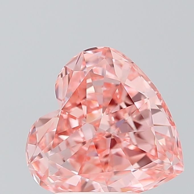 Loose Diamond - HEART 2.85ct Fancy Vivid Pink VS1: Loose Diamond - HEART 2.85ct Fancy Vivid Pink VS1 Source: This is a real non-mined Diamond that has been grown in a lab Shape: HEART Carats: 2.85 Color: Fancy Vivid Pink Certification: IGI Video: