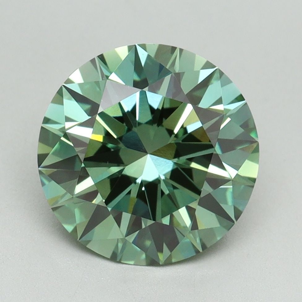 Ideal Loose Diamond - ROUND 3.08ct Fancy Vivid Green VVS2: Ideal Loose Diamond - ROUND 3.08ct Fancy Vivid Green VVS2 Source: This is a real non-mined Diamond that has been grown in a lab Shape: ROUND Carats: 3.08 Color: Fancy Vivid Green Certification: IGI Vi