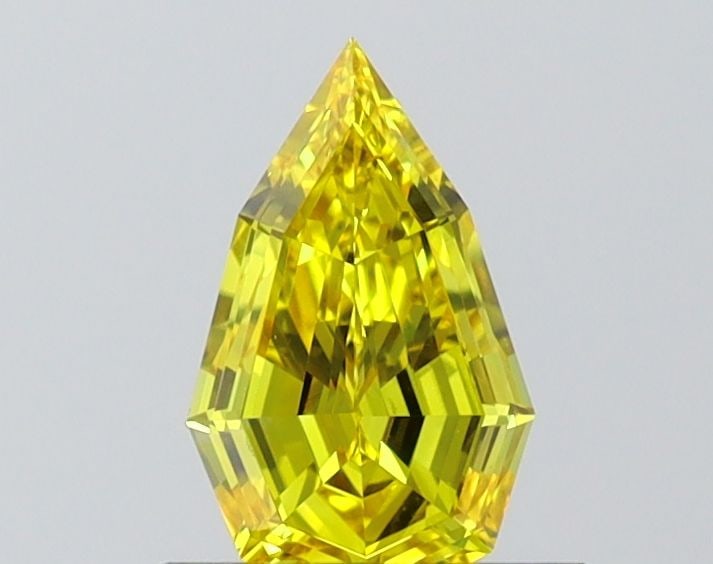 Loose Diamond - PEAR 0.73ct Fancy Vivid Yellow VVS2: Loose Diamond - PEAR 0.73ct Fancy Vivid Yellow VVS2 Source: This is a real non-mined Diamond that has been grown in a lab Shape: PEAR Carats: 0.73 Color: Fancy Vivid Yellow Certification: IGI Video: