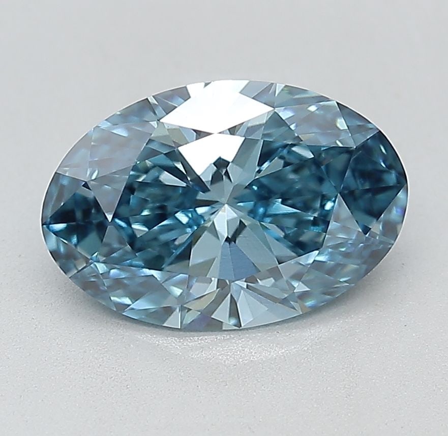 Loose Diamond - OVAL 2.01ct Fancy Vivid Blue VVS2: Loose Diamond - OVAL 2.01ct Fancy Vivid Blue VVS2 Source: This is a real non-mined Diamond that has been grown in a lab Shape: OVAL Carats: 2.01 Color: Fancy Vivid Blue Certification: IGI Video: