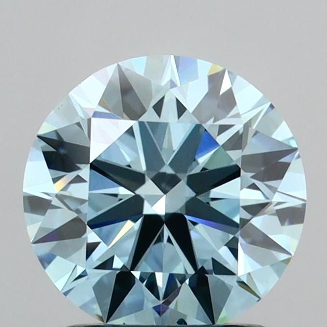 Ideal Loose Diamond - ROUND 1.53ct Fancy Vivid Blue VS2: Ideal Loose Diamond - ROUND 1.53ct Fancy Vivid Blue VS2 Source: This is a real non-mined Diamond that has been grown in a lab Shape: ROUND Carats: 1.53 Color: Fancy Vivid Blue Certification: IGI Video