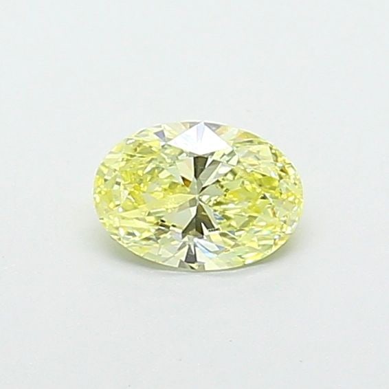Loose Diamond - OVAL 0.62ct Fancy Light Yellow VS1: Loose Diamond - OVAL 0.62ct Fancy Light Yellow VS1 Source: This is a real non-mined Diamond that has been grown in a lab Shape: OVAL Carats: 0.62 Color: Fancy Light Yellow Certification: IGI The Diamo