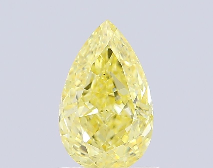 Loose Diamond - PEAR 1.07ct Fancy Vivid Yellow VS1: Loose Diamond - PEAR 1.07ct Fancy Vivid Yellow VS1 Source: This is a real non-mined Diamond that has been grown in a lab Shape: PEAR Carats: 1.07 Color: Fancy Vivid Yellow Certification: IGI Video: