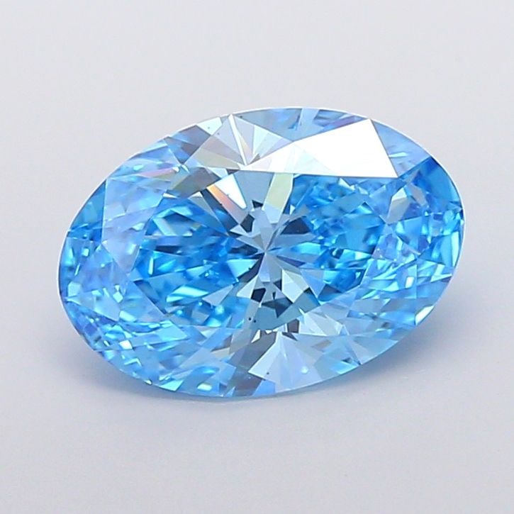 Loose Diamond - OVAL 3.58ct Fancy Vivid Blue VS2: Loose Diamond - OVAL 3.58ct Fancy Vivid Blue VS2 Source: This is a real non-mined Diamond that has been grown in a lab Shape: OVAL Carats: 3.58 Color: Fancy Vivid Blue Certification: IGI Video:
