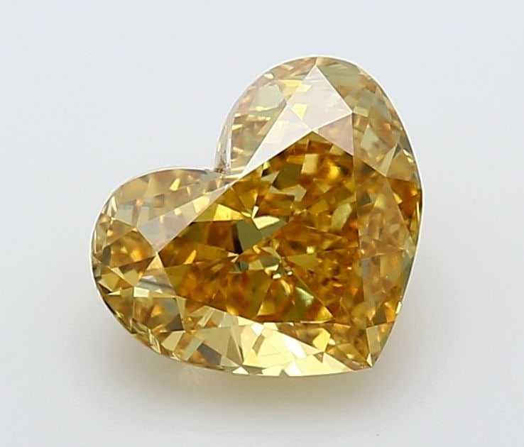 Loose Diamond - HEART 2.0ct Fancy Vivid Yellow VS2: Loose Diamond - HEART 2.0ct Fancy Vivid Yellow VS2 Source: This is a real non-mined Diamond that has been grown in a lab Shape: HEART Carats: 2.0 Color: Fancy Vivid Yellow Certification: IGI Video:
