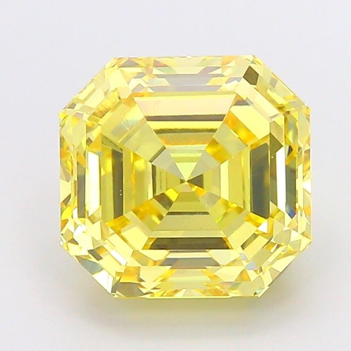 Loose Diamond - ASSCHER 8.31ct Fancy Vivid Yellow VS1: Loose Diamond - ASSCHER 8.31ct Fancy Vivid Yellow VS1 Source: This is a real non-mined Diamond that has been grown in a lab Shape: ASSCHER Carats: 8.31 Color: Fancy Vivid Yellow Certification: IGI Vid