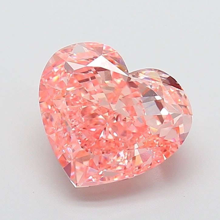 Loose Diamond - HEART 5.01ct Fancy Vivid Pink VS1: Loose Diamond - HEART 5.01ct Fancy Vivid Pink VS1 Source: This is a real non-mined Diamond that has been grown in a lab Shape: HEART Carats: 5.01 Color: Fancy Vivid Pink Certification: IGI Video: