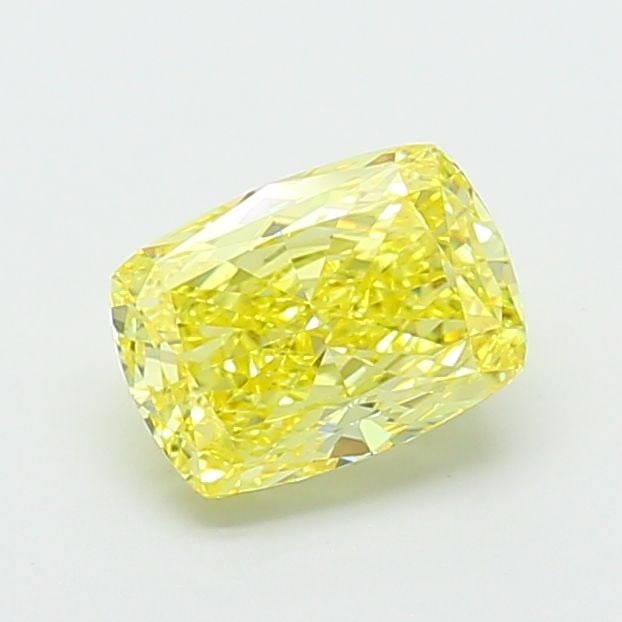 Loose Diamond - CUSHION MODIFIED 2.0ct Fancy Intense Yellow VS1: Loose Diamond - CUSHION MODIFIED 2.0ct Fancy Intense Yellow VS1 Source: This is a real non-mined Diamond that has been grown in a lab Shape: CUSHION MODIFIED Carats: 2.0 Color: Fancy Intense Yellow Ce