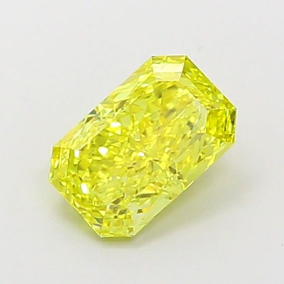 Loose Diamond - RADIANT 1.32ct Fancy Vivid Yellow VS1: Loose Diamond - RADIANT 1.32ct Fancy Vivid Yellow VS1 Source: This is a real non-mined Diamond that has been grown in a lab Shape: RADIANT Carats: 1.32 Color: Fancy Vivid Yellow Certification: IGI Vid