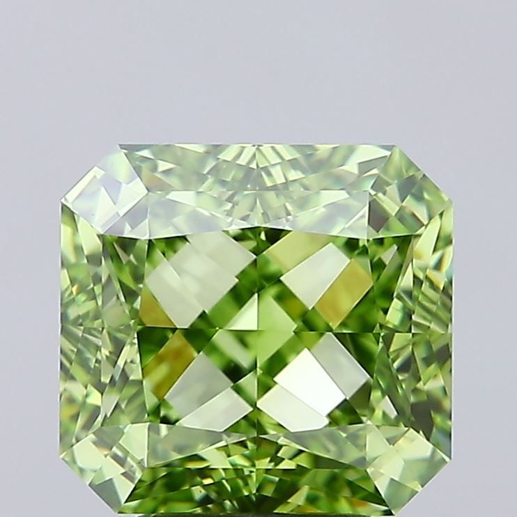 Loose Diamond - SQUARE RADIANT 4.04ct Fancy Vivid Green VS1 (1 of 1)