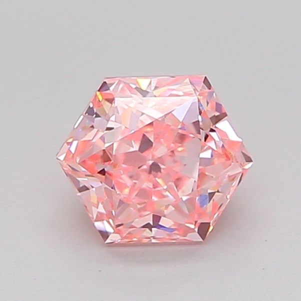 Loose Diamond - HEXAGONAL 1.04ct Fancy Vivid Pink VS1: Loose Diamond - HEXAGONAL 1.04ct Fancy Vivid Pink VS1 Source: This is a real non-mined Diamond that has been grown in a lab Shape: HEXAGONAL Carats: 1.04 Color: Fancy Vivid Pink Certification: IGI Vid