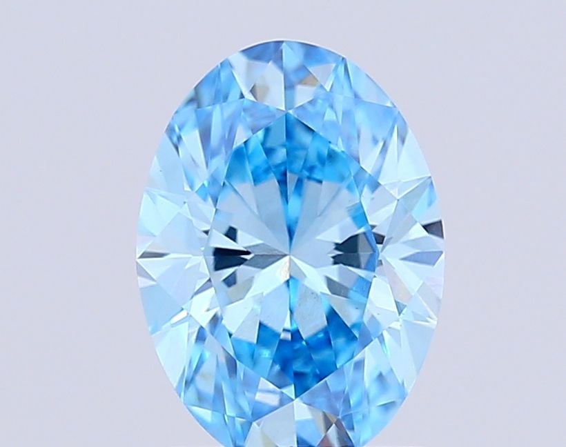 Loose Diamond - OVAL 1.61ct Fancy Vivid Blue VS1: Loose Diamond - OVAL 1.61ct Fancy Vivid Blue VS1 Source: This is a real non-mined Diamond that has been grown in a lab Shape: OVAL Carats: 1.61 Color: Fancy Vivid Blue Certification: IGI Video: