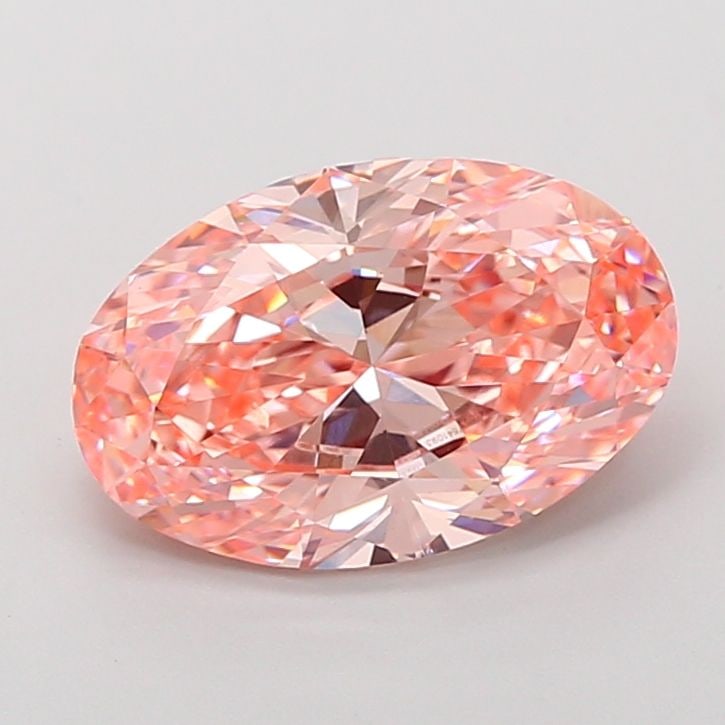 Loose Diamond - OVAL 3.51ct Fancy Vivid Pink VS2: Loose Diamond - OVAL 3.51ct Fancy Vivid Pink VS2 Source: This is a real non-mined Diamond that has been grown in a lab Shape: OVAL Carats: 3.51 Color: Fancy Vivid Pink Certification: IGI Video:
