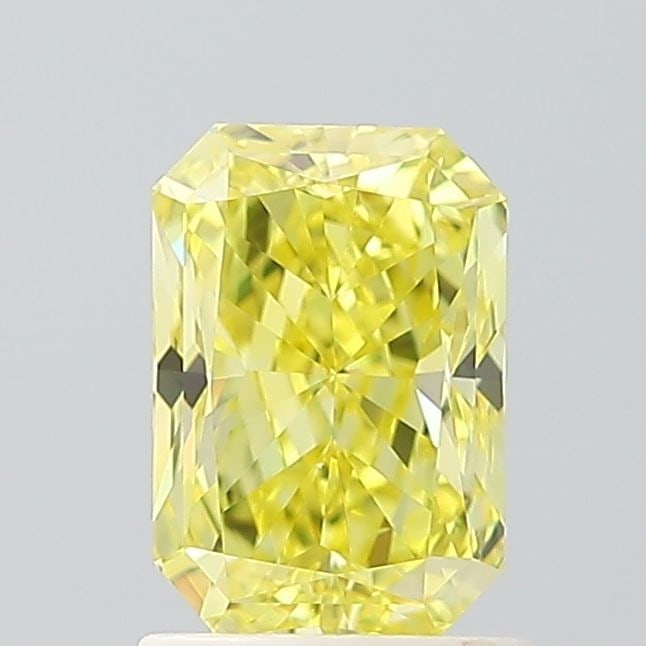 Loose Diamond - RADIANT 1.5ct Fancy Intense Yellow VS1: Loose Diamond - RADIANT 1.5ct Fancy Intense Yellow VS1 Source: This is a real non-mined Diamond that has been grown in a lab Shape: RADIANT Carats: 1.5 Color: Fancy Intense Yellow Certification: IGI V