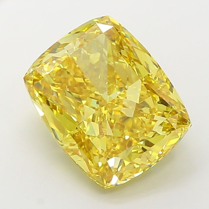 Loose Diamond - CUSHION 16.24ct Fancy Vivid Yellow VS2: Loose Diamond - CUSHION 16.24ct Fancy Vivid Yellow VS2 Source: This is a real non-mined Diamond that has been grown in a lab Shape: CUSHION Carats: 16.24 Color: Fancy Vivid Yellow Certification: IGI V