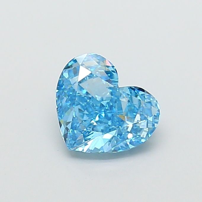 Loose Diamond - HEART 1.74ct Fancy Vivid Blue VS1: Loose Diamond - HEART 1.74ct Fancy Vivid Blue VS1 Source: This is a real non-mined Diamond that has been grown in a lab Shape: HEART Carats: 1.74 Color: Fancy Vivid Blue Certification: IGI Video: