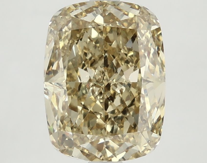 Loose Diamond - CUSHION BRILLIANT 4.18ct Fancy Vivid Yellow VS1: Loose Diamond - CUSHION BRILLIANT 4.18ct Fancy Vivid Yellow VS1 Source: This is a real non-mined Diamond that has been grown in a lab Shape: CUSHION BRILLIANT Carats: 4.18 Color: Fancy Vivid Yellow Ce