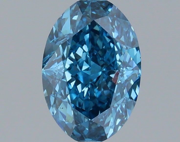 Loose Diamond - OVAL 1.07ct Fancy Vivid Blue VS1: Loose Diamond - OVAL 1.07ct Fancy Vivid Blue VS1 Source: This is a real non-mined Diamond that has been grown in a lab Shape: OVAL Carats: 1.07 Color: Fancy Vivid Blue Certification: IGI Video: