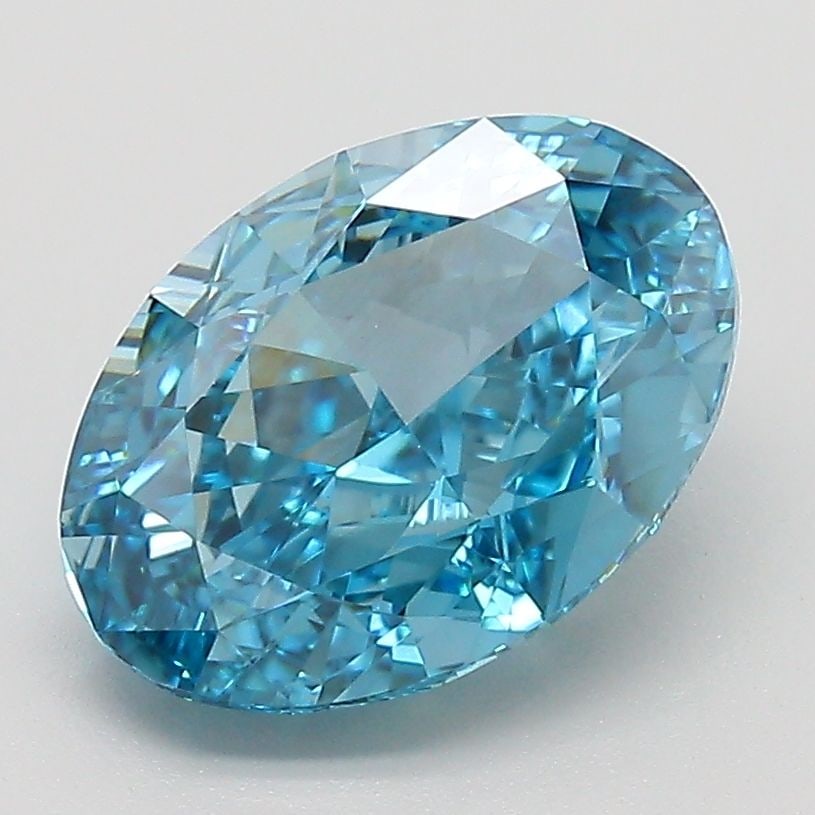 Loose Diamond - OVAL 3.0ct Fancy Vivid Blue VVS2: Loose Diamond - OVAL 3.0ct Fancy Vivid Blue VVS2 Source: This is a real non-mined Diamond that has been grown in a lab Shape: OVAL Carats: 3.0 Color: Fancy Vivid Blue Certification: IGI The Diamond De