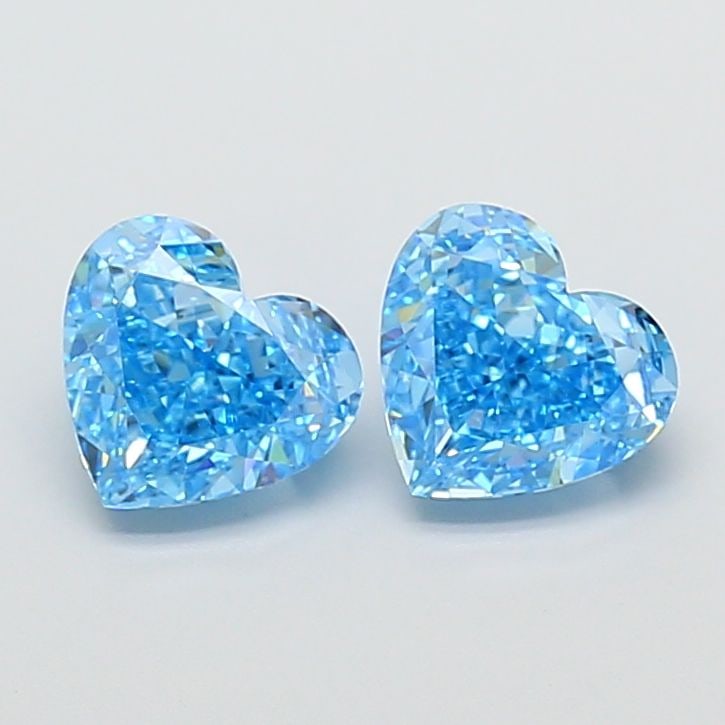 Loose Diamond - HEART 1.54ct Fancy Vivid Blue VVS2: Loose Diamond - HEART 1.54ct Fancy Vivid Blue VVS2 Source: This is a real non-mined Diamond that has been grown in a lab Shape: HEART Carats: 1.54 Color: Fancy Vivid Blue Certification: IGI Video: