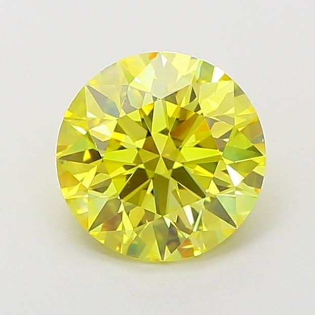 Loose Diamond - ROUND 1.84ct Fancy Vivid Yellow VVS2: Loose Diamond - ROUND 1.84ct Fancy Vivid Yellow VVS2 Source: This is a real non-mined Diamond that has been grown in a lab Shape: ROUND Carats: 1.84 Color: Fancy Vivid Yellow Certification: IGI Video: