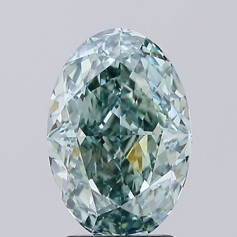 Loose Diamond - OVAL 3.0ct Fancy Vivid Green VS1: Loose Diamond - OVAL 3.0ct Fancy Vivid Green VS1 Source: This is a real non-mined Diamond that has been grown in a lab Shape: OVAL Carats: 3.0 Color: Fancy Vivid Green Certification: IGI The Diamond D