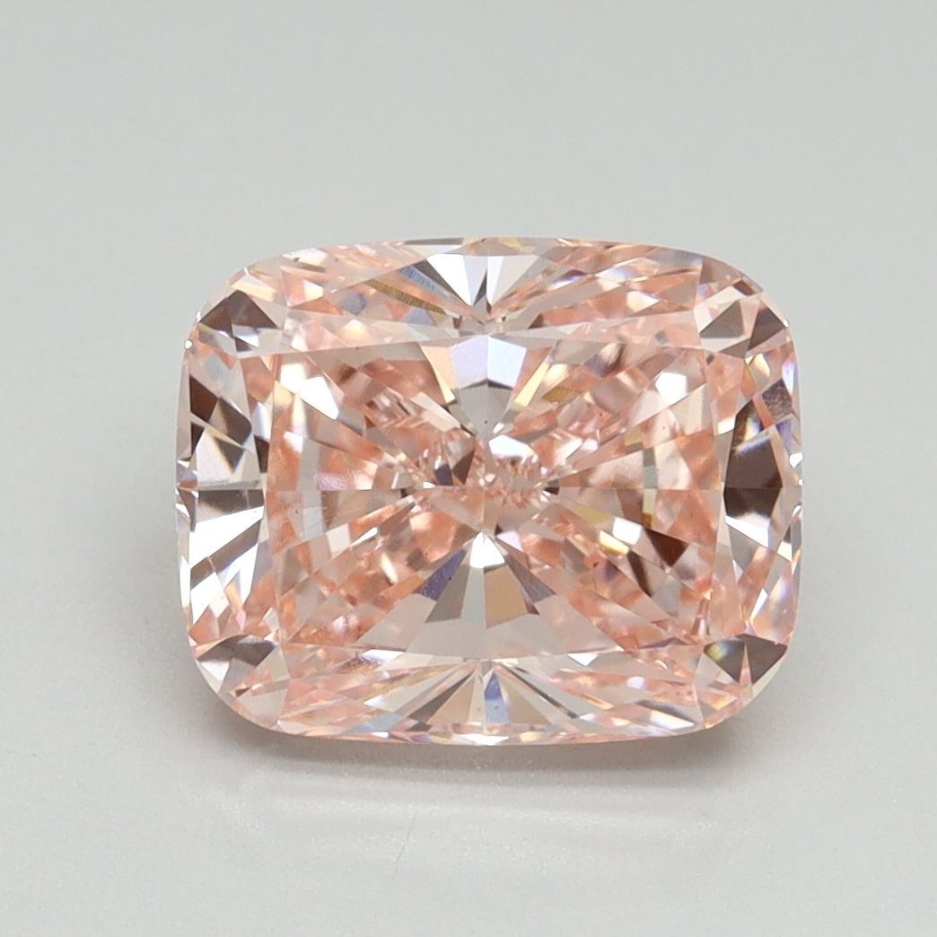 Loose Diamond - CUSHION MODIFIED 3.07ct Fancy Vivid Pink VS1: Loose Diamond - CUSHION MODIFIED 3.07ct Fancy Vivid Pink VS1 Source: This is a real non-mined Diamond that has been grown in a lab Shape: CUSHION MODIFIED Carats: 3.07 Color: Fancy Vivid Pink Certific