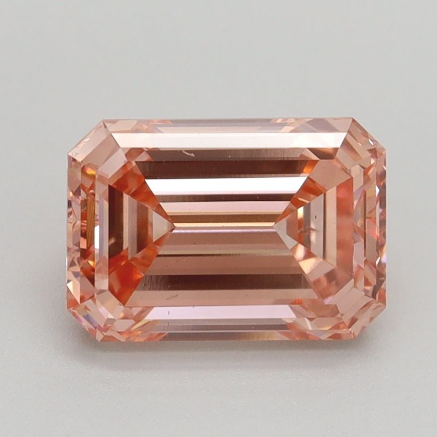 Loose Diamond - EMERALD 2.18ct Fancy Intense Pink VS2: Loose Diamond - EMERALD 2.18ct Fancy Intense Pink VS2 Source: This is a real non-mined Diamond that has been grown in a lab Shape: EMERALD Carats: 2.18 Color: Fancy Intense Pink Certification: IGI Vid