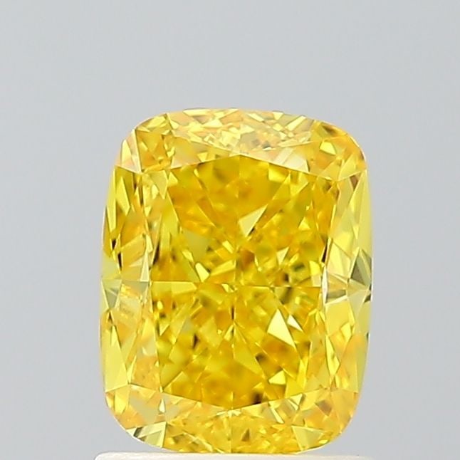 Loose Diamond - CUSHION MODIFIED 1.65ct Fancy Vivid Yellow VVS2: Loose Diamond - CUSHION MODIFIED 1.65ct Fancy Vivid Yellow VVS2 Source: This is a real non-mined Diamond that has been grown in a lab Shape: CUSHION MODIFIED Carats: 1.65 Color: Fancy Vivid Yellow Cer