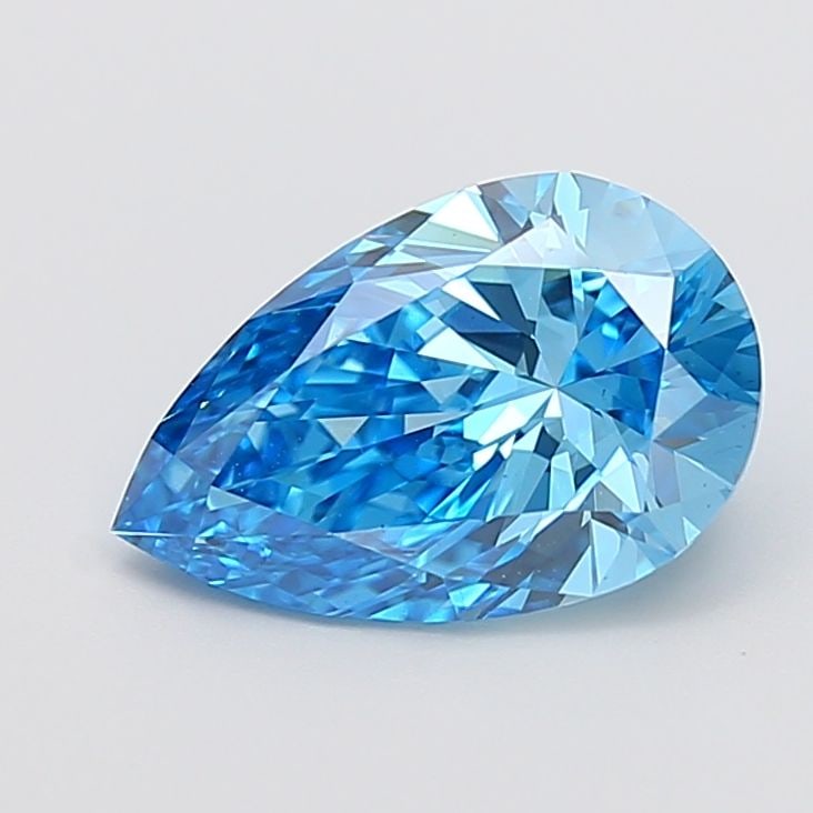 Loose Diamond - PEAR 3.1ct Fancy Vivid Blue VS1: Loose Diamond - PEAR 3.1ct Fancy Vivid Blue VS1 Source: This is a real non-mined Diamond that has been grown in a lab Shape: PEAR Carats: 3.1 Color: Fancy Vivid Blue Certification: IGI Video: