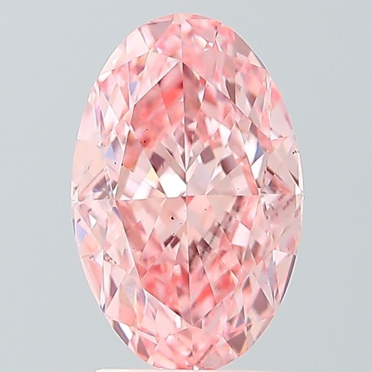 Loose Diamond - OVAL 2.72ct Fancy Vivid Pink VVS2: Loose Diamond - OVAL 2.72ct Fancy Vivid Pink VVS2 Source: This is a real non-mined Diamond that has been grown in a lab Shape: OVAL Carats: 2.72 Color: Fancy Vivid Pink Certification: IGI Video: