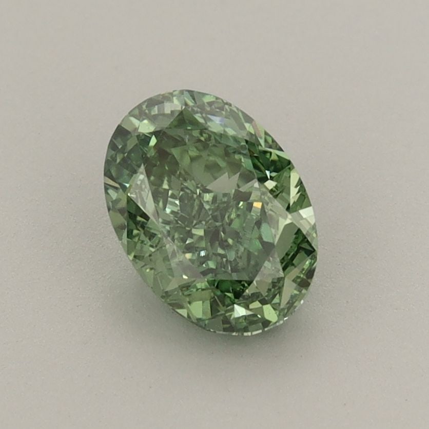Loose Diamond - OVAL 1.07ct Fancy Vivid Green VS1: Loose Diamond - OVAL 1.07ct Fancy Vivid Green VS1 Source: This is a real non-mined Diamond that has been grown in a lab Shape: OVAL Carats: 1.07 Color: Fancy Vivid Green Certification: IGI Video: