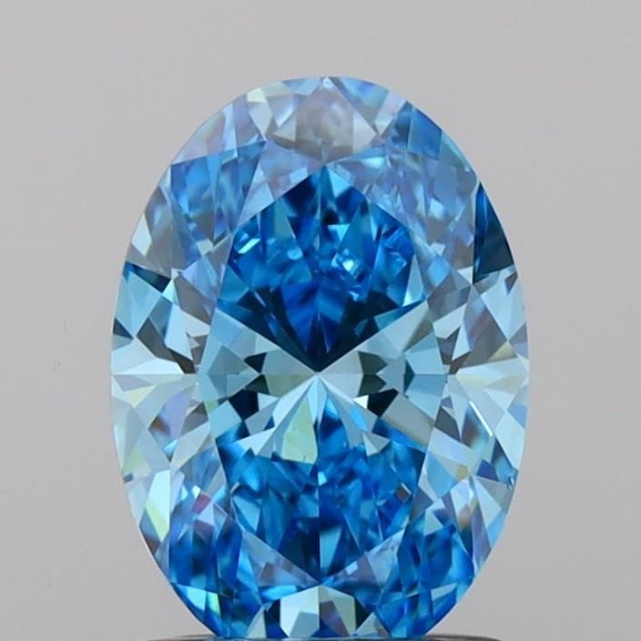 Loose Diamond - OVAL 1.26ct Fancy Vivid Blue VS1: Loose Diamond - OVAL 1.26ct Fancy Vivid Blue VS1 Source: This is a real non-mined Diamond that has been grown in a lab Shape: OVAL Carats: 1.26 Color: Fancy Vivid Blue Certification: IGI Video: