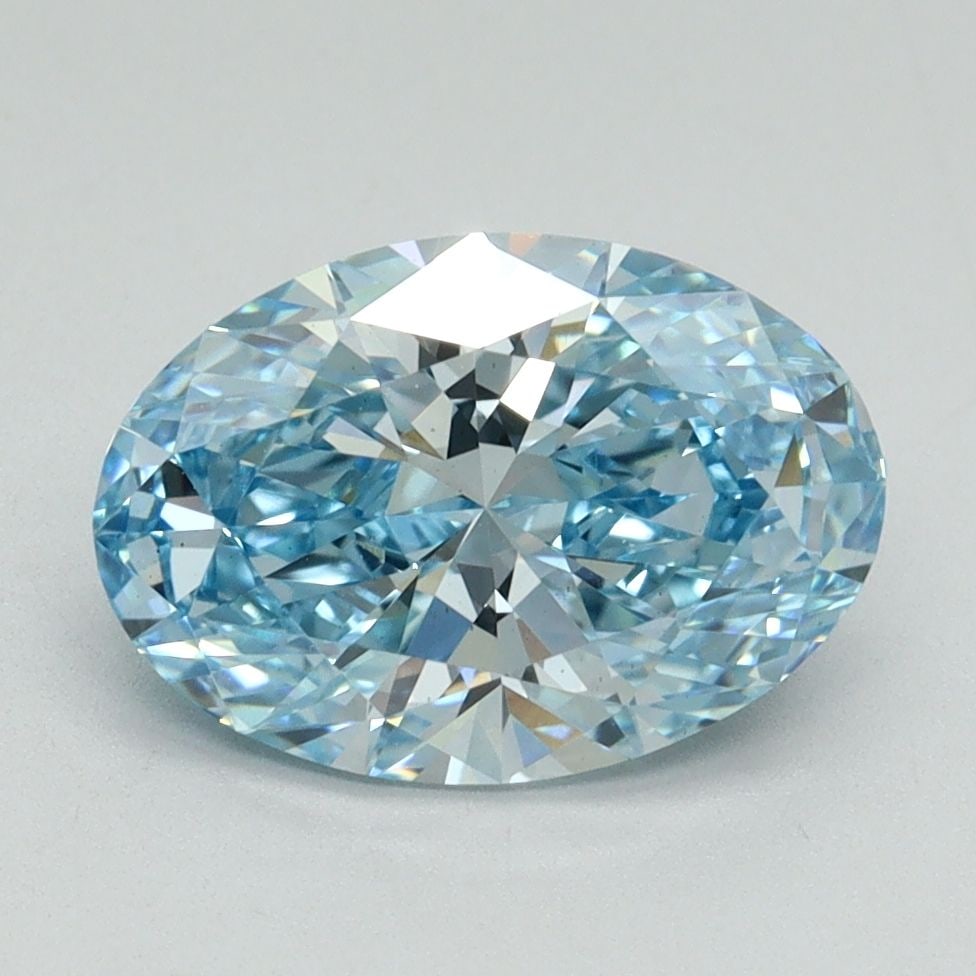 Loose Diamond - OVAL 2.24ct Fancy Vivid Blue VS1: Loose Diamond - OVAL 2.24ct Fancy Vivid Blue VS1 Source: This is a real non-mined Diamond that has been grown in a lab Shape: OVAL Carats: 2.24 Color: Fancy Vivid Blue Certification: IGI Video: