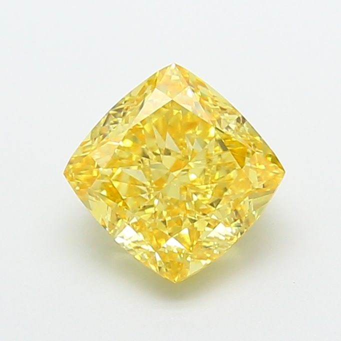 Loose Diamond - CUSHION MODIFIED 2.31ct Fancy Vivid Yellow VS1: Loose Diamond - CUSHION MODIFIED 2.31ct Fancy Vivid Yellow VS1 Source: This is a real non-mined Diamond that has been grown in a lab Shape: CUSHION MODIFIED Carats: 2.31 Color: Fancy Vivid Yellow Cert