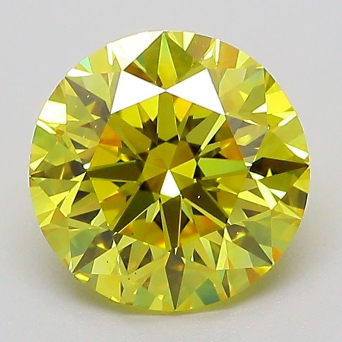 Ideal Loose Diamond - ROUND 2.04ct Fancy Vivid Yellow VS2: Ideal Loose Diamond - ROUND 2.04ct Fancy Vivid Yellow VS2 Source: This is a real non-mined Diamond that has been grown in a lab Shape: ROUND Carats: 2.04 Color: Fancy Vivid Yellow Certification: IGI V