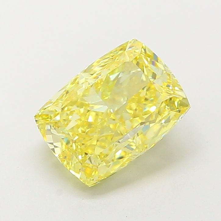 Loose Diamond - CUSHION MODIFIED 3.01ct Fancy Intense Yellow VS1: Loose Diamond - CUSHION MODIFIED 3.01ct Fancy Intense Yellow VS1 Source: This is a real non-mined Diamond that has been grown in a lab Shape: CUSHION MODIFIED Carats: 3.01 Color: Fancy Intense Yellow 