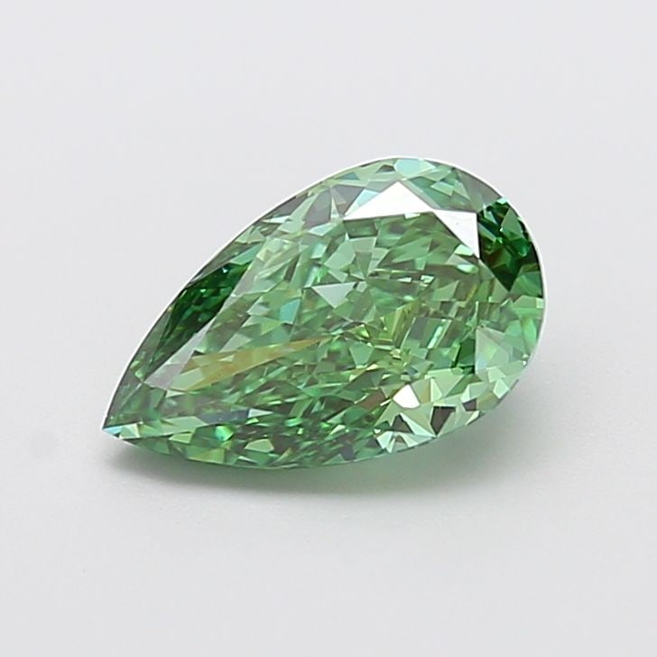 Loose Diamond - PEAR 2.19ct Fancy Vivid Green VS1: Loose Diamond - PEAR 2.19ct Fancy Vivid Green VS1 Source: This is a real non-mined Diamond that has been grown in a lab Shape: PEAR Carats: 2.19 Color: Fancy Vivid Green Certification: IGI Video: