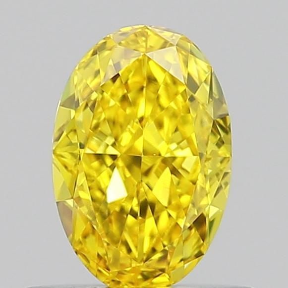 Loose Diamond - OVAL 0.53ct Fancy Vivid Yellow VS1: Loose Diamond - OVAL 0.53ct Fancy Vivid Yellow VS1 Source: This is a real non-mined Diamond that has been grown in a lab Shape: OVAL Carats: 0.53 Color: Fancy Vivid Yellow Certification: IGI Video: